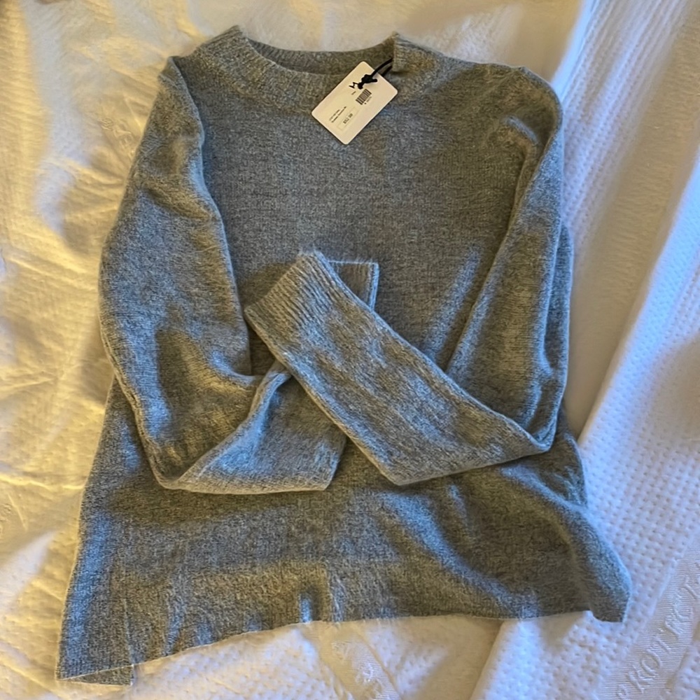 Soft open back sweater